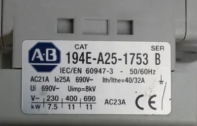 USED ALLEN BRADLEY 194E-A25-1753