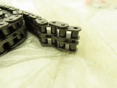 Peer C40-2R  2-Strand Double Roller Chain 1/2" Pitch 10'L Riveted w/Master Link