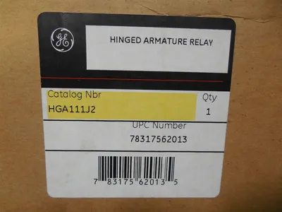 General Electric HGA111J2 Hinged Aramature Relay New NIB