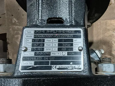 USED GRUNDFOS CR3-6 A-FGJ-A-E-HQQE