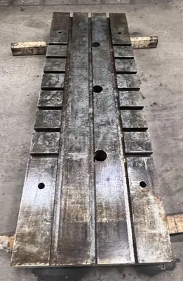 72” L-R x 24” F-B x 4” Thick T-Slotted Steel Bolster