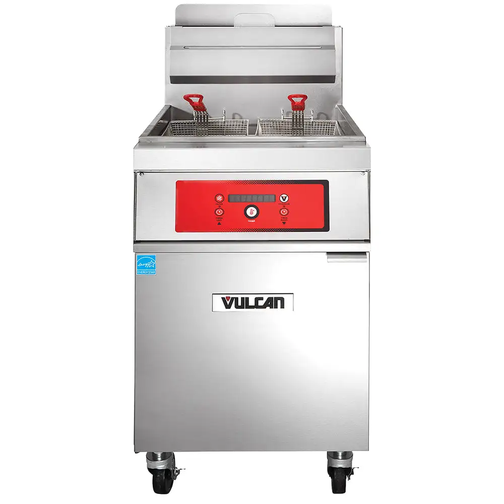 Vulcan 1VK65D Gas Fryer - (1) 70 Lb Vat, Floor Model, Natural Gas