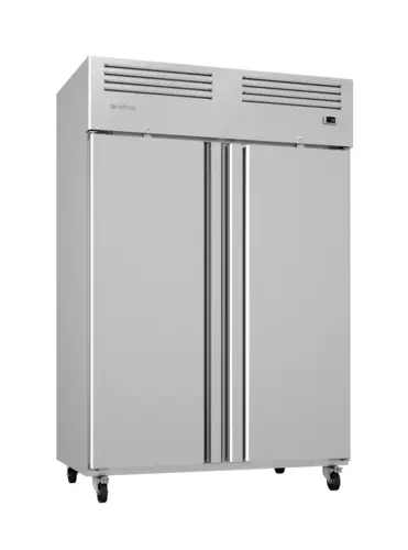 Infrico IRR-AGB49 54 1/2" Two Section Reach In Refrigerator, (2) Left/Right Hinge Solid Doors, 115v