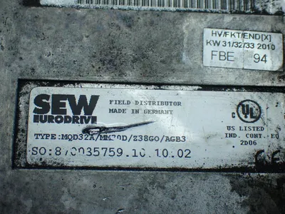 Used SEW EURODRIVE MQD32A/MM20D/Z38GO/AGB3 Variable Speed Drives Ohio US | HGR 24 #838764