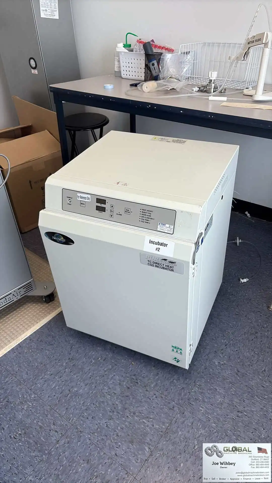 PURECELL NUAIRE NU-5100 Direct Heat Air Jacketed CO2 Incubator 23x23
