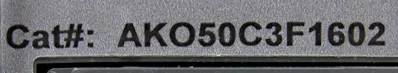 USED GENERAL ELECTRIC AKO50C3F1602 MICROVERSATRIP PLUS UNIT 1600A – 600A