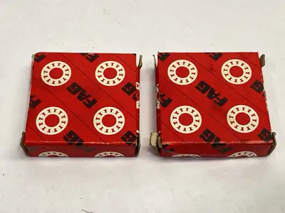 New | in-Stock FAG Ball Bearing 10mm Bore 26mm OD 8mm Wide LOT OF 2 Parts Michigan US | Maverick Industrial Sales #1395772