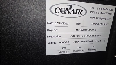 25' Conair Vacuum Sizing Tank, Model PST25-12, NEW IN 2023