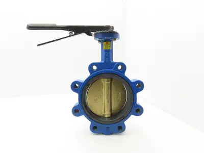 C&C Industries B148-GRC Butterfly Valve 6" Stainless Disc 200 PSI A536 DN150