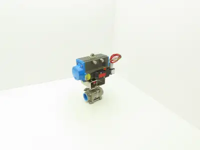 Marwin UT-2.5-SR-05 Pneumatic Actuator 1.5"NPT Stainless Ball Valve 8733FTRS-15A
