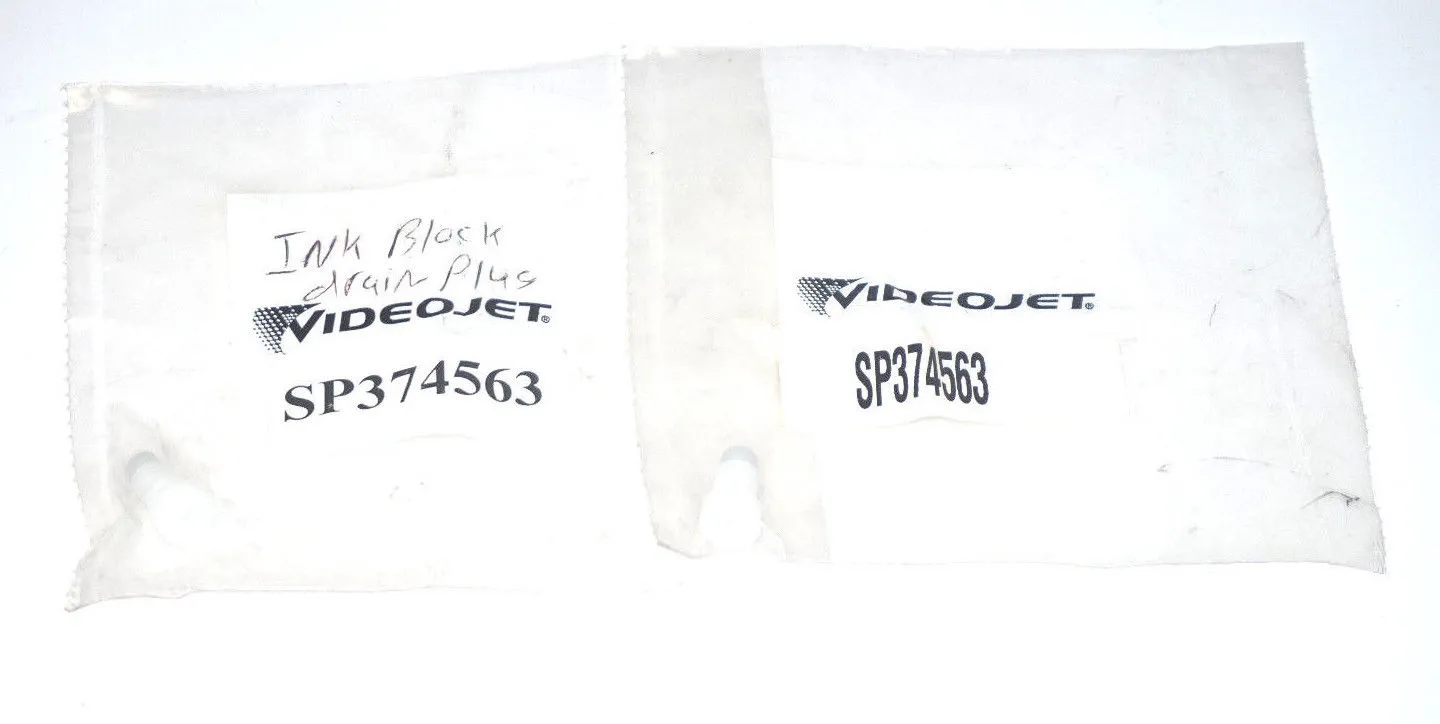 2 NEW VIDEOJET SP374563 PLUGS