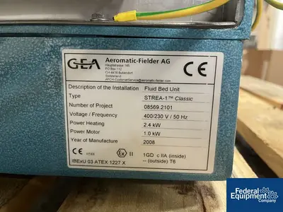 USED GEA GEA STREA-1 Classic Fluid Bed Dryer