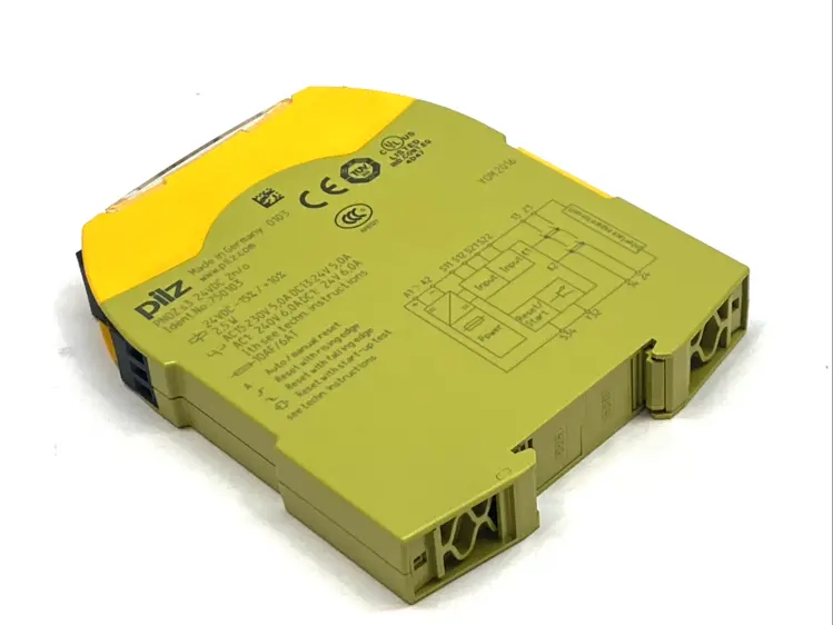 Used PILZ SAFETY RELAY 24VDC 2NO E‑STOP GATE MONITOR DIN RAIL 750103 Relays & Switches | Maverick Industrial Sales #1102615