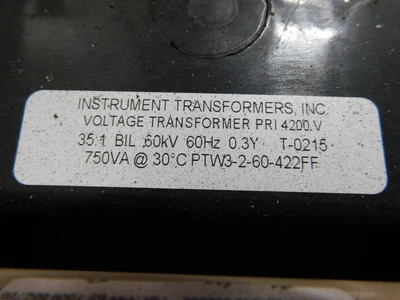 Used INSTRUMENT TRANSFORMERS, INC. NA Transformers Ohio US | Equipment Recovery Corp. #1329690