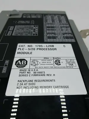ALLEN-BRADLEY 1785-L20B/C PLC-5/20 PROCESSOR MODULE