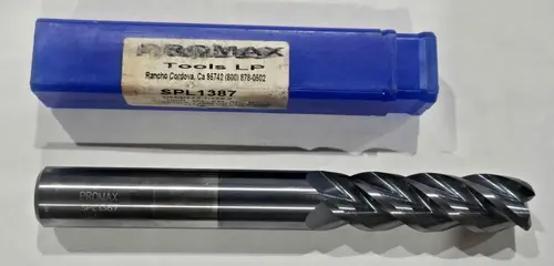 PROMAX Carbide Square End Mill 4FL 3/4" X 3/4" X 2-1/2" X 6" SPL1387 .100R