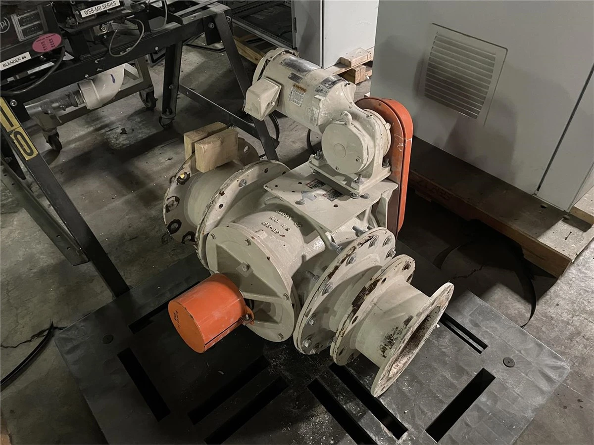 9" Diameter Smoot FTP9 Rotary Air-Lock, 1 HP AC Motor