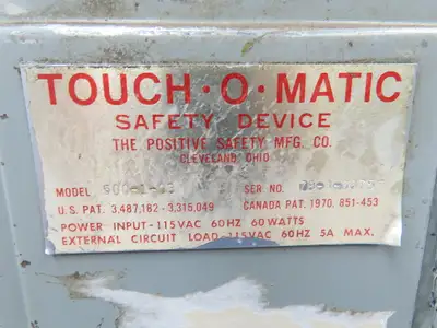 Riveter Self Feed 9" Throat 115V 1 Ph 3/32" Touch-O-Matic