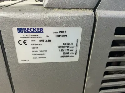 Used 2017 BECKER KVT 3.60 Vacuum Pumps Ohio US | HGR 24 #1495341