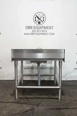 36”x30” STAINLESS STEEL ONE COMPARTMENT COMMERCIAL PREP SINK WITH BACKSPLASH