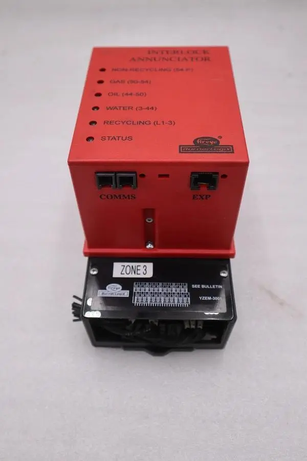FIREYE BURNER LOGIX TYPE YZ300 INTERLOCK ANNUNCIATOR 120V 50/60HZ STOCK 3715CC