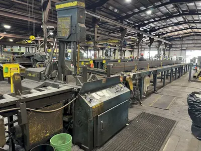 18" X 20" HYD-MECH MODEL #V18 VERTICAL TILT FRAME BAND SAW: STOCK #23400
