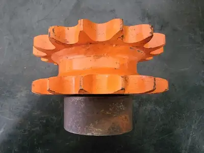 Double Single Roller Chain Sprocket HDS80A16 w/ Ball Bearing 6207DU