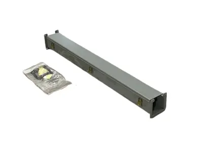USED HOFFMAN NVENT STRAIGHT LAY-IN HINGED COVER WIREWAY, 4" X 4" X 48" 18280