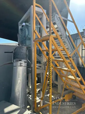 110 Cubic Foot double Strong Scott Ribbon Blender, 60 h.p., w/ dust cover