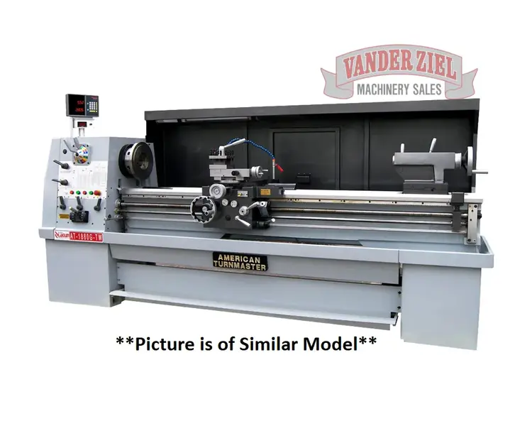 New | in-Stock LAGUN AT-2140/60/80/120-G COLCHESTER TYPE Engine Lathes Michigan US | Vander Ziel Machinery Sales #482340