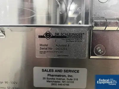 USED Dr. Schleuniger Dr. Schleuniger Automatic Tablet Tester