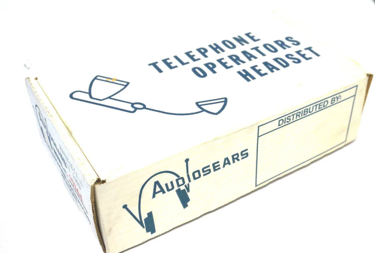 NEW AUDIOSEARS 1574-1 OPERATORS HEADSET 15741