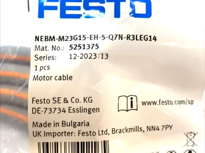 NEW FESTO MOTOR CABLE 5251375