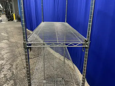 Intermetro Industries Corp. Four 47.5”x18” Adjustable Height Shelves Super Erecta Wire Rack Shelving