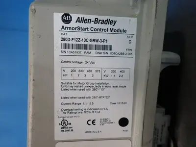 USED ALLENBRADLEY 280DF12Z10CGRW3P1