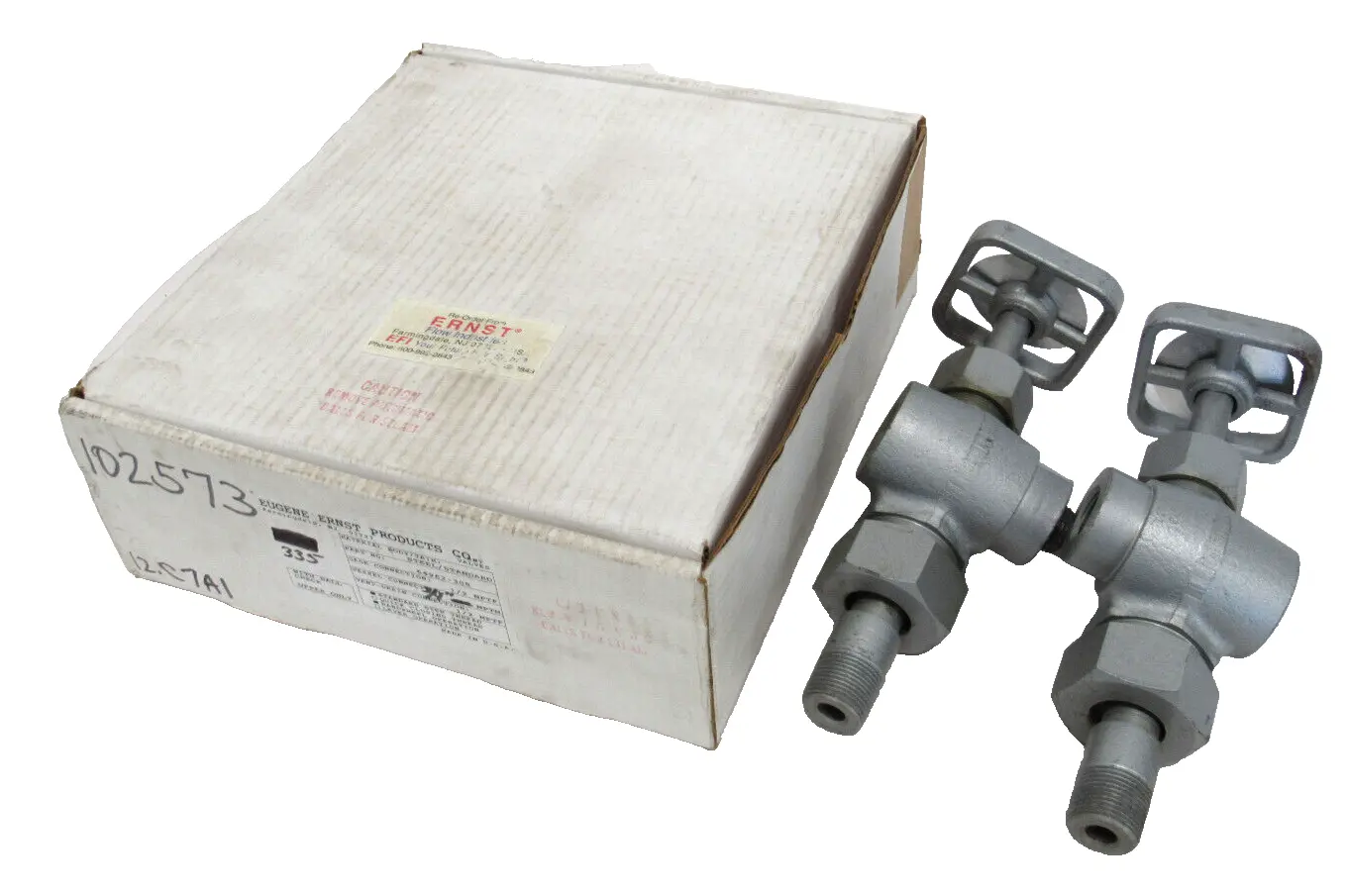 NEW BOX OF TWO EUGENE ERNEST 335 VALVES 3/4" 64962-308