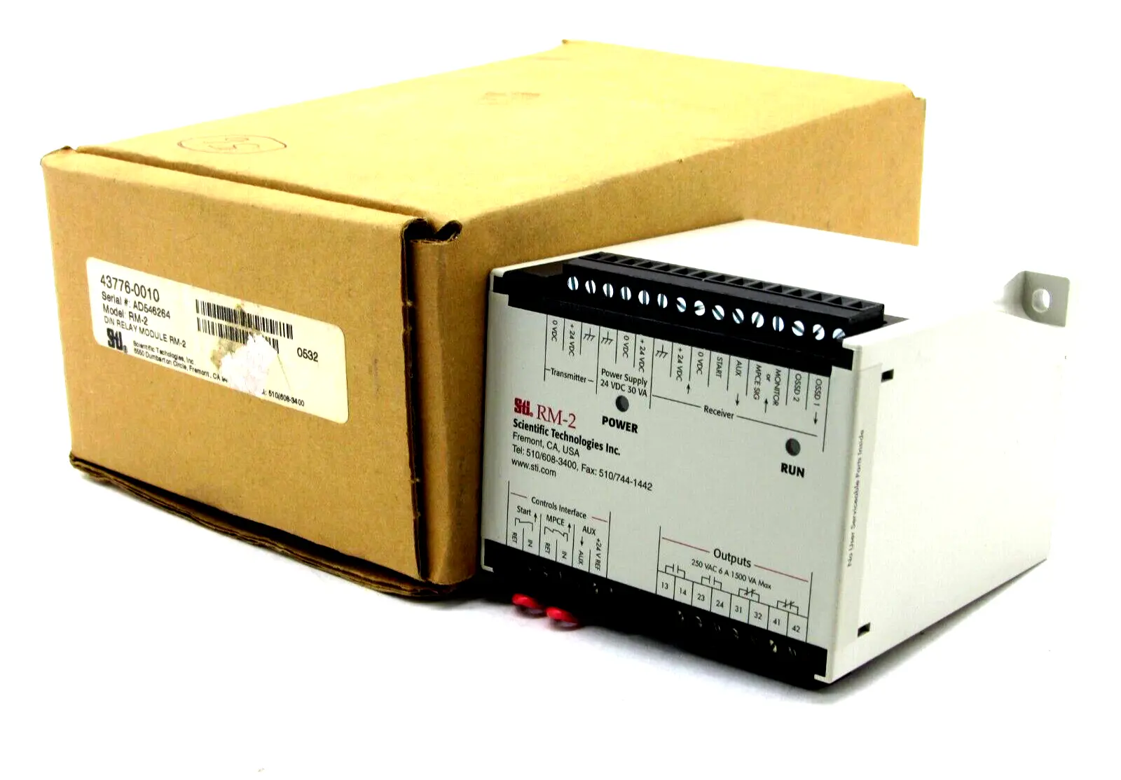 NEW SCIENTIFIC TECHNOLOGIES INC. 43776-0010 STI SAFETY DNI RELAY RM-2 437760010