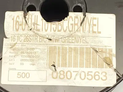 16-01UL1015BCGRN/YEL Wire 16 AWG 1C 26STR B/C MTW 7 lbs - New Other