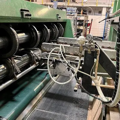 50” x 110” Serenco 2 Color Flexo Folder Gluer