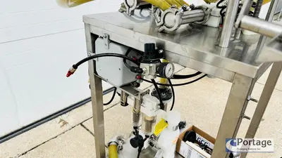 USED INLINE FILLING SYSTEMS SEMI-AUTOMATIC OVERFLOW FILLER