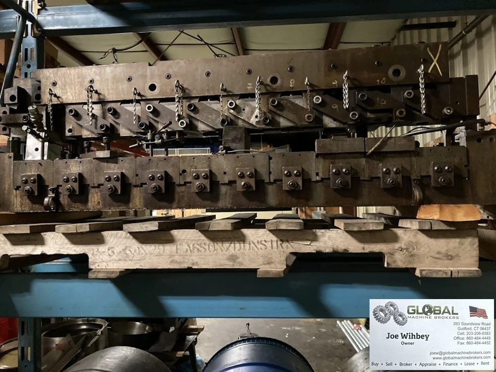US Baird Model 551 11 Operation Die Set W/Transfer Slide 5" Stroke 5" Pitch