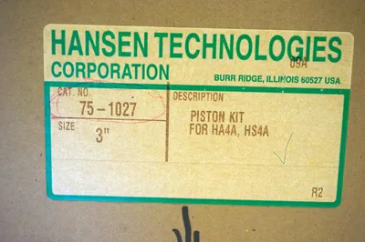 NEW HANSEN TECHNOLOGIES 75-1027 PISTON KIT FOR HA4A 3" 751027