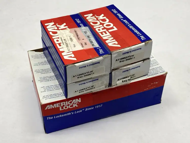 New | in-Stock AMERICAN LOCK LOCKOUT PADLOCK YELLOW KEY S00611 LOT OF 10 Misc Industrial Equipment | Maverick Industrial Sales #1099081