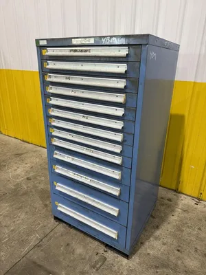 13 DRAWER x 30" x 28" x 59" HIGH LYON TOOL STORAGE CABINET: YOBRO #25394