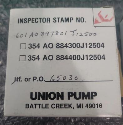 NEW UNION PUMP J12500