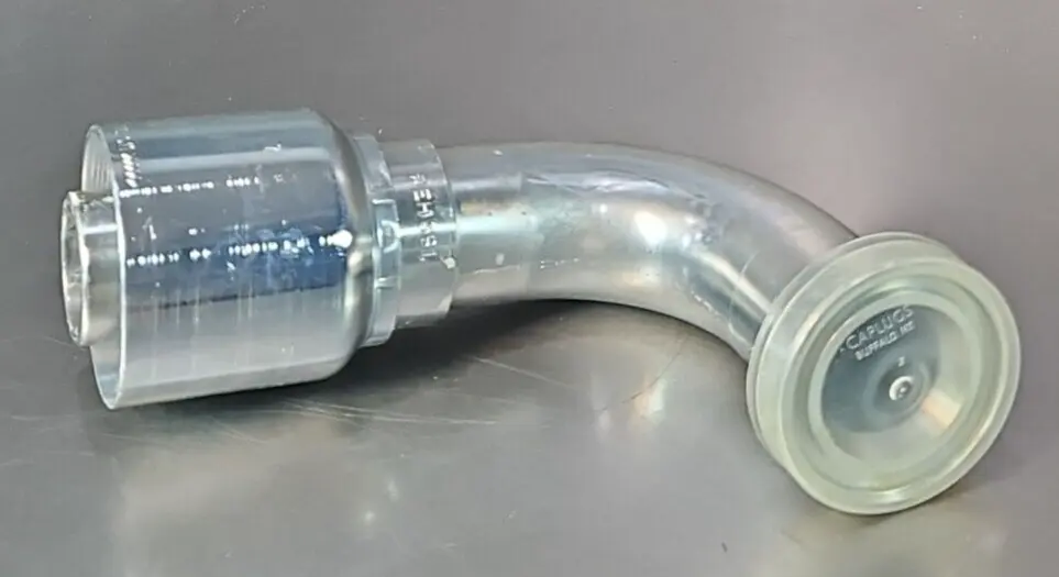 Parker 11971-24-24 90° Elbow Crimp Style Hydraulic Hose Fitting loc4F