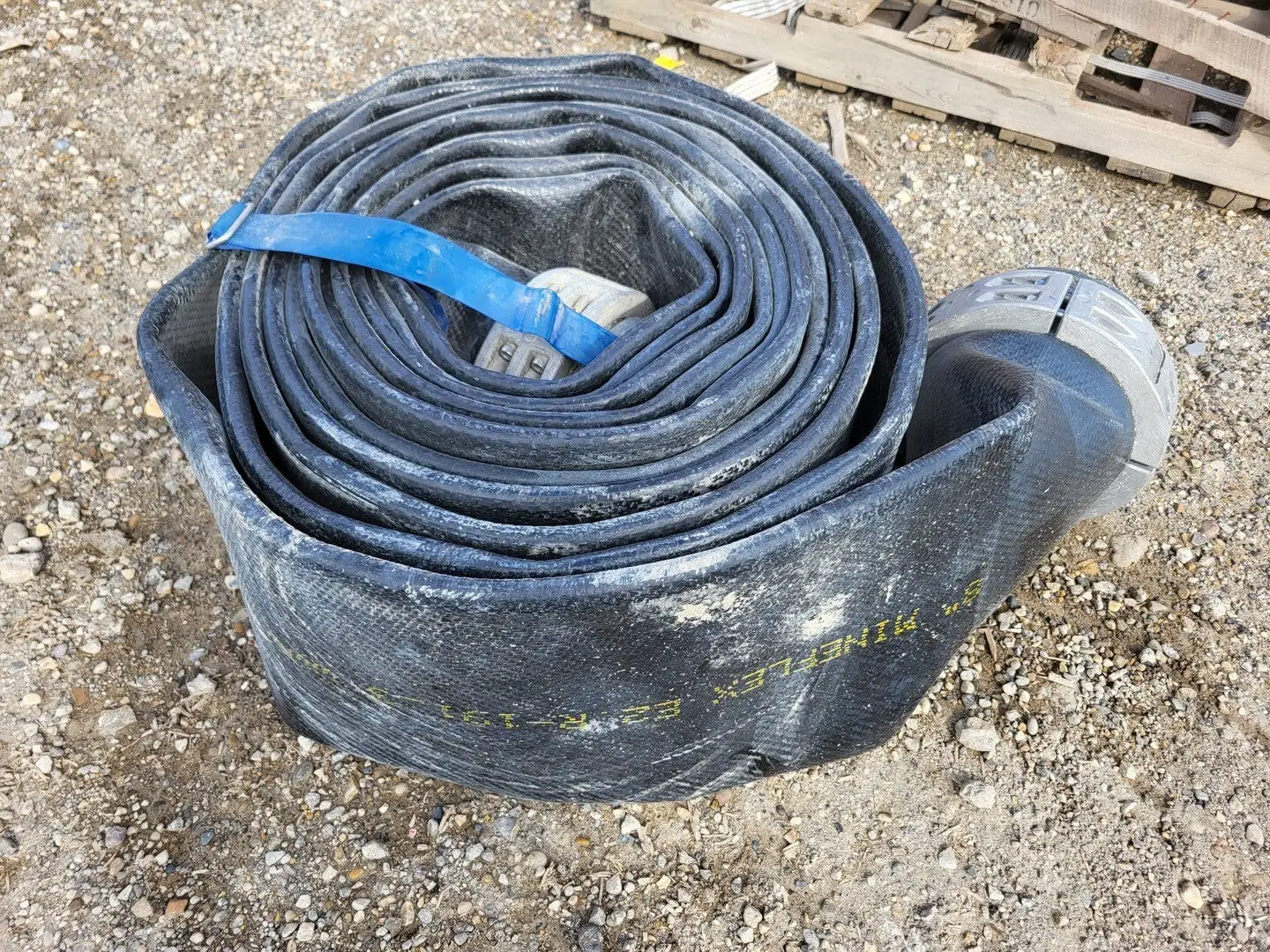 8" x 50 ft Mining Lay Flat Hose w/ Coupling