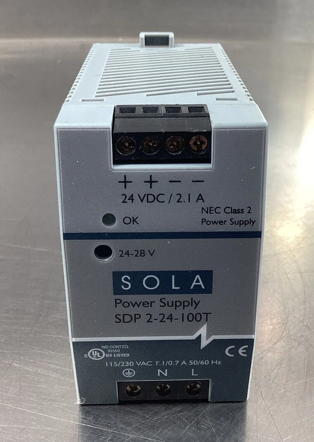 SOLA SDP 2-24-100T Power Supply Out:24VDC 4D-27
