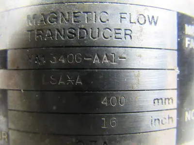 Yokogawa Yewmag YM340G-AA1-LSAXA 16" (400mm) Flow Tube /Magnetic Flow Transducer