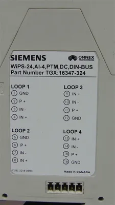 Siemens TGX:16347-324 WiPS-24 Input Module Used
